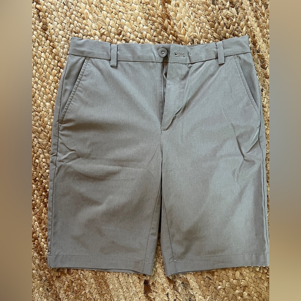 2 Pairs: Vineyard Vines Boys’ Performance Shorts - Size 18 (khaki and blue)